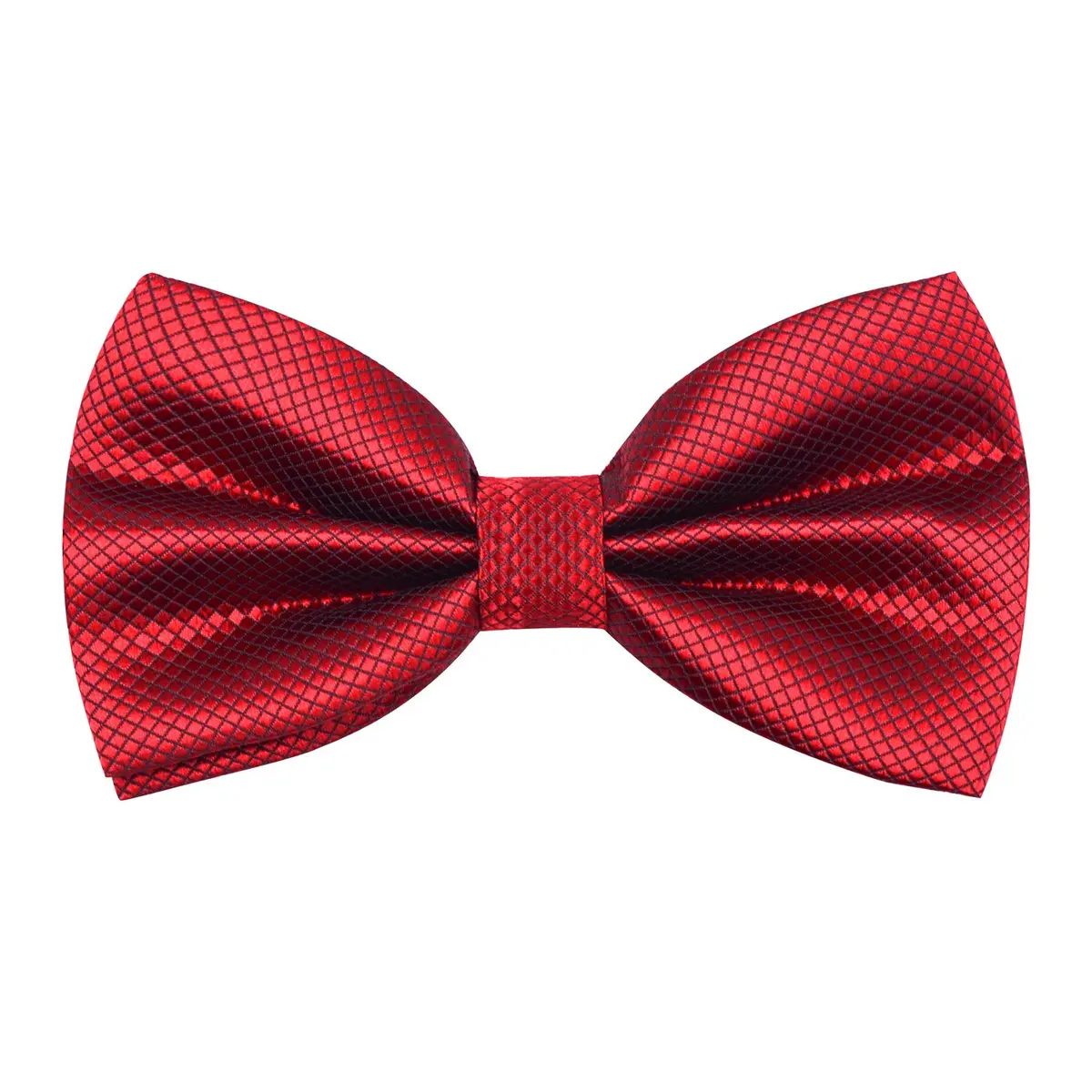 Alizeal Mens Solid Mini Squares Formal Bow Tie 12cm x 7cm Adjustable Neck 28-50cm - main product image