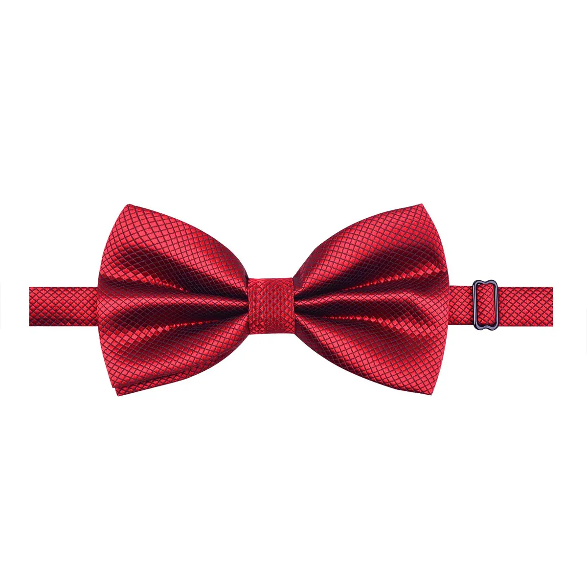 Alizeal Mens Solid Mini Squares Formal Bow Tie 12cm x 7cm Adjustable Neck 28-50cm - view 3