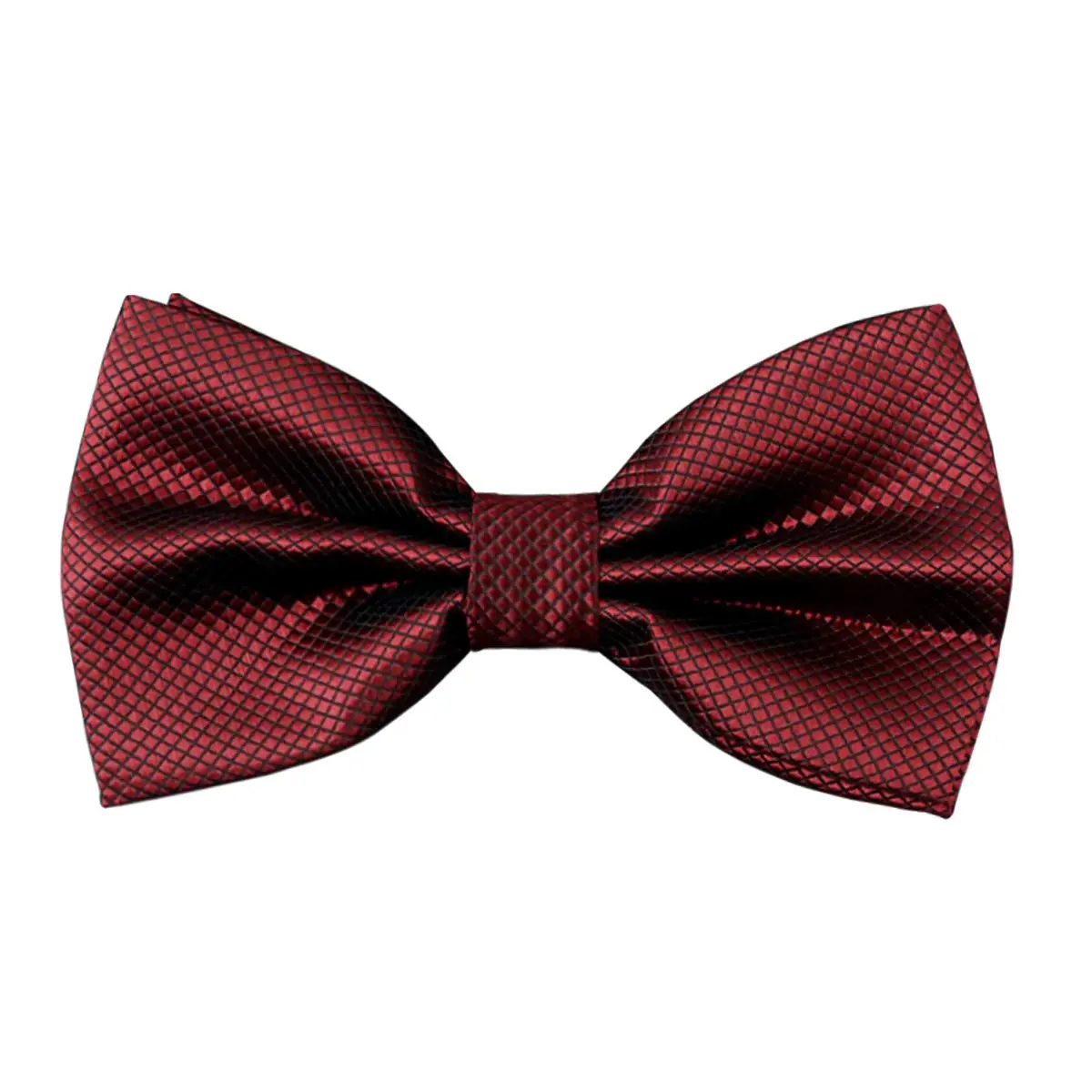 Alizeal Mens Solid Mini Squares Formal Bow Tie 12cm x 6cm | Adjustable Strap 28-52cm - main product image