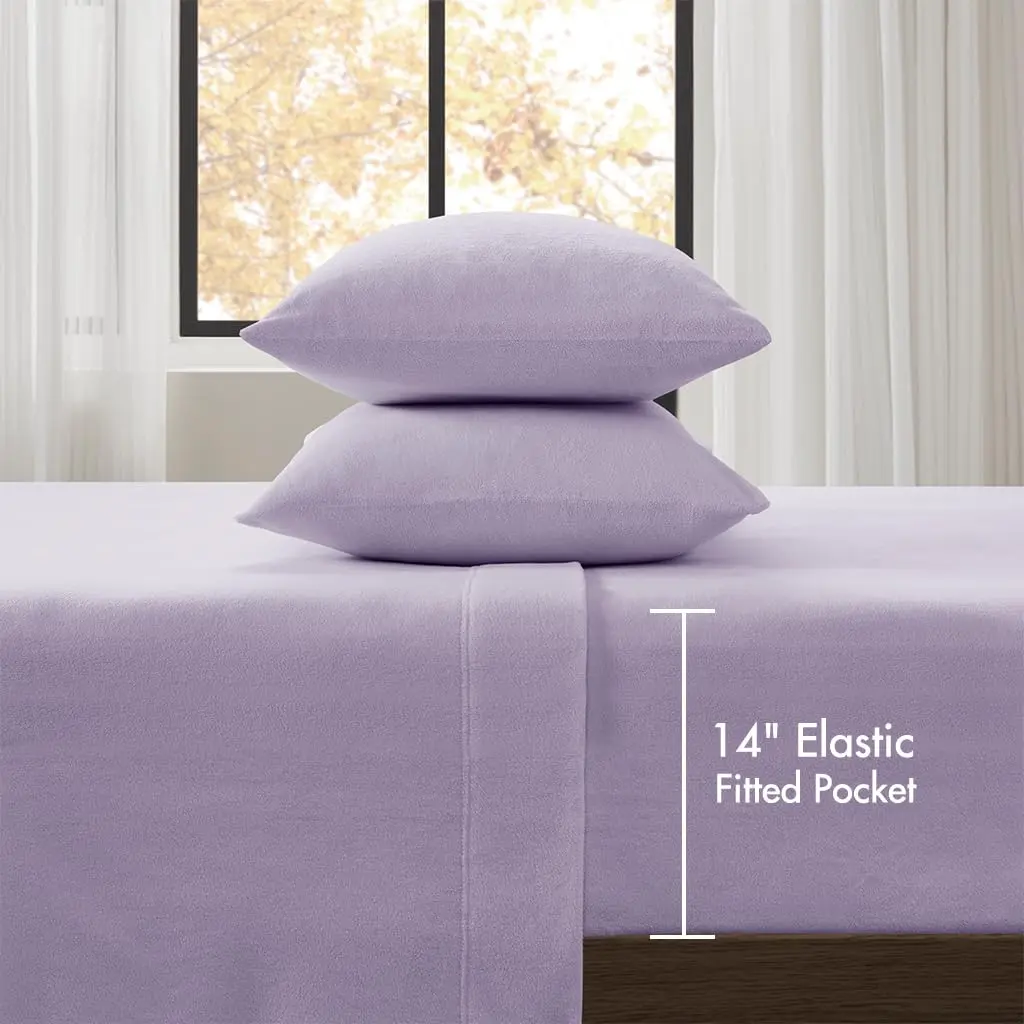 True North by Sleep Philosophy Micro Fleece Sheets Full Size Bed Set 4 Piece | Cozy Warmth & Softness - view 5