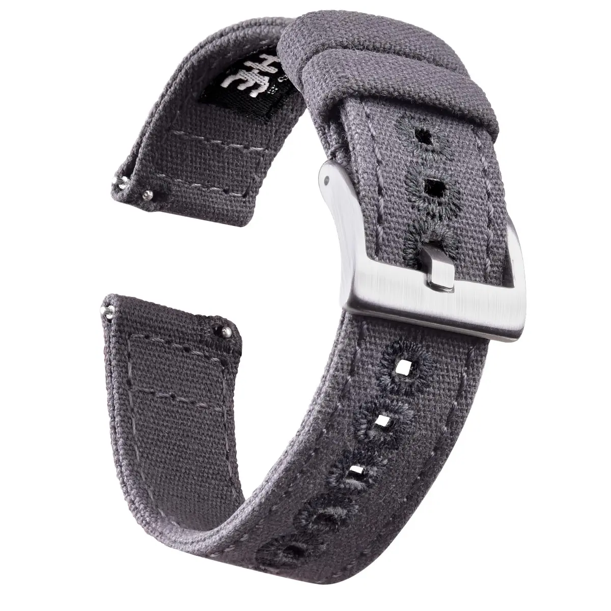 Ritche 22mm Canvas Watch Band Replacement | Quick Release, Vintage Style, Breathable Cotton (160mm) | Suitable for Men & Women - main product image