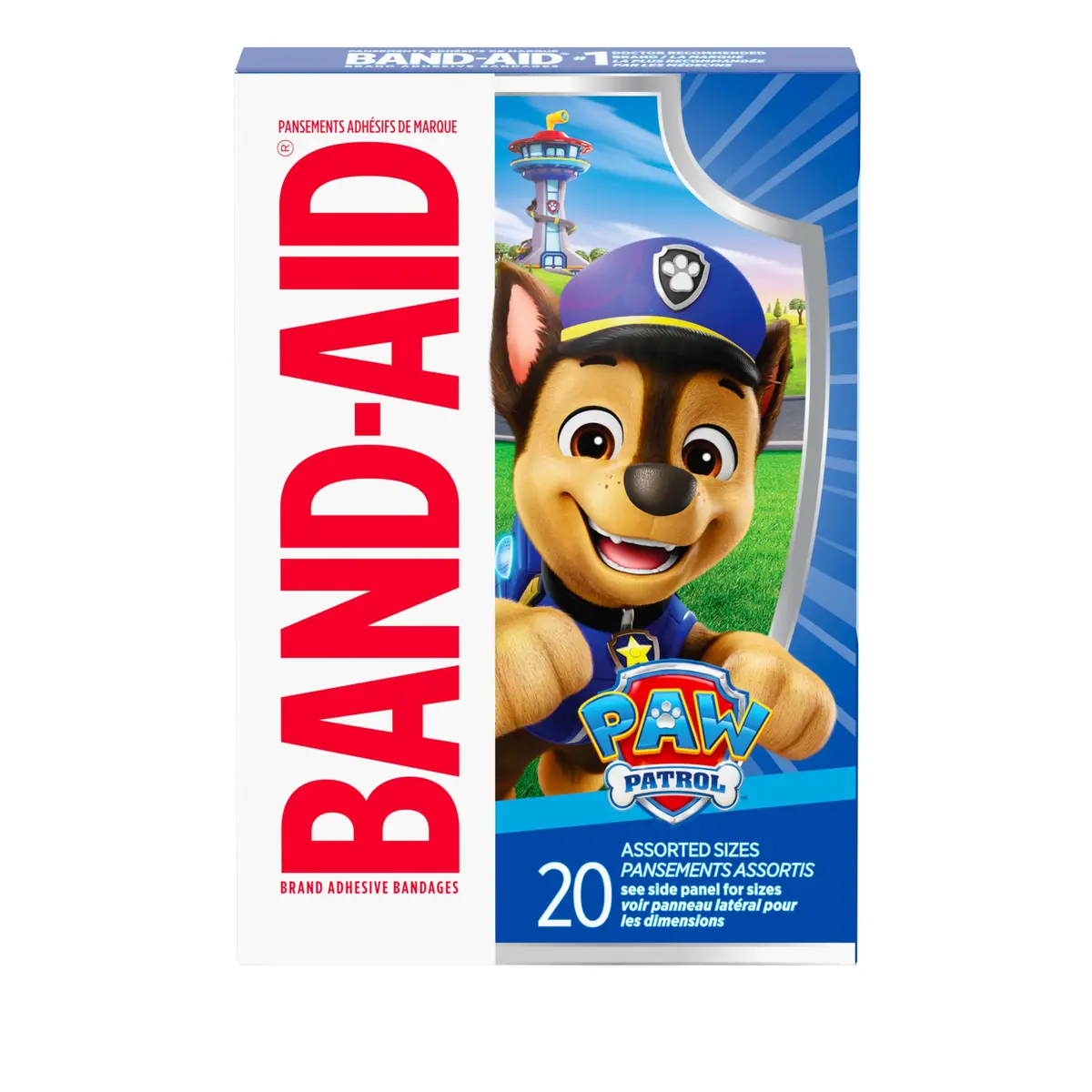 Band-Aid Adhesive Bandages Paw Patrol 20 Ct | Kids' Fun Wound Care Assorted Sizes - view 7