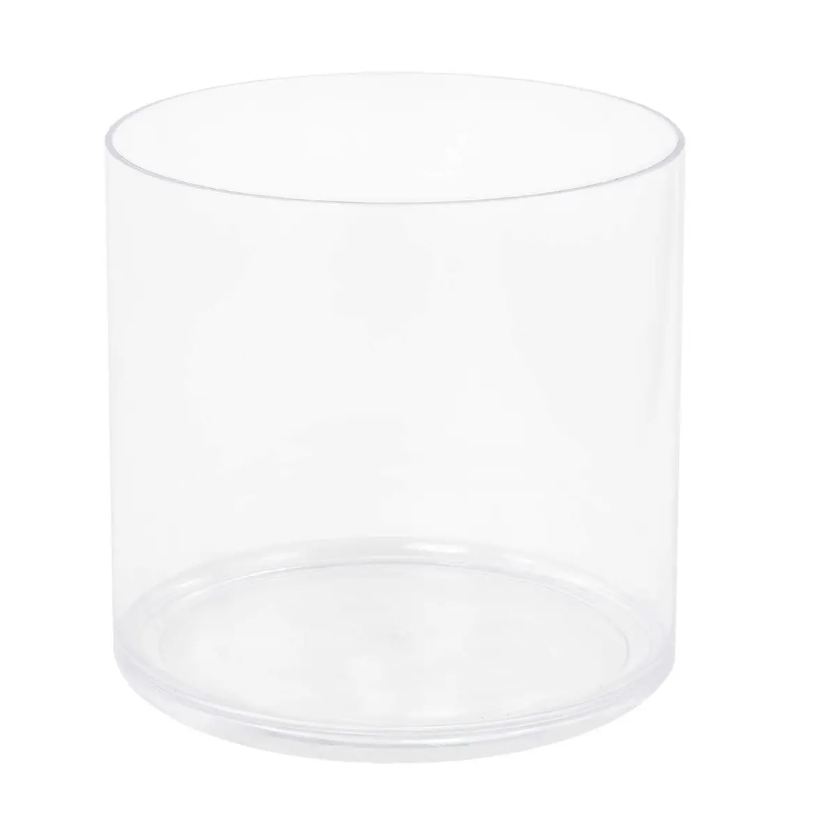 Royal Imports Acrylic Cylinder Flower Vase 5"x5" | Non-Breakable, Clear, Modern - main product image
