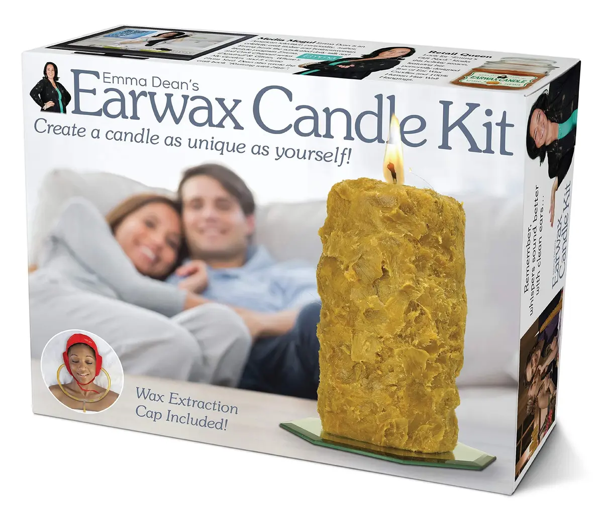 Prank-O Earwax Candle Kit Prank Gift Box - Funny Gag Gift Packaging for Parties, 28.5cm (11.25") W x 22.8cm (9") H x 8.2cm (3.25") D - main product image