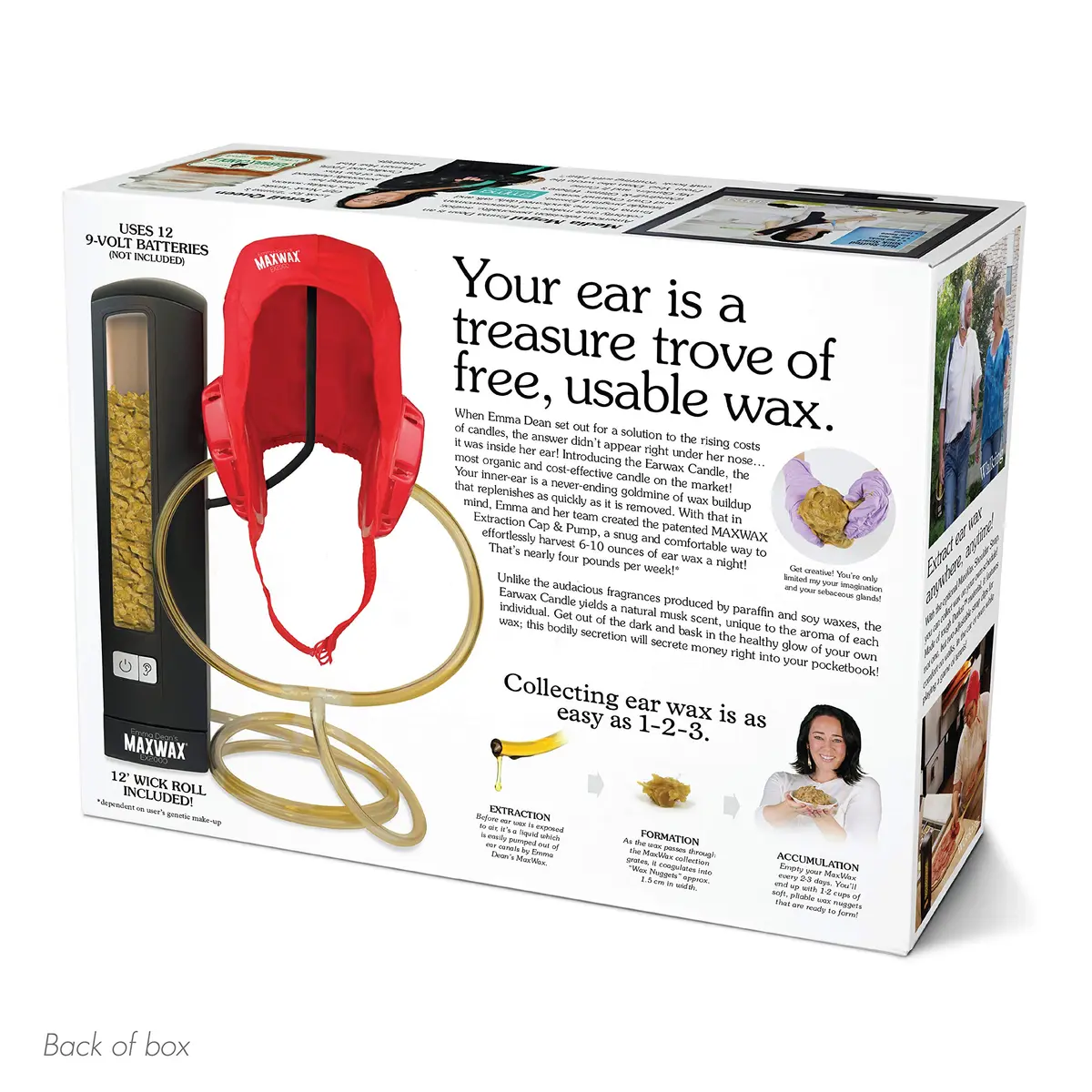 Prank-O Earwax Candle Kit Prank Gift Box - Funny Gag Gift Packaging for Parties, 28.5cm (11.25") W x 22.8cm (9") H x 8.2cm (3.25") D - view 8