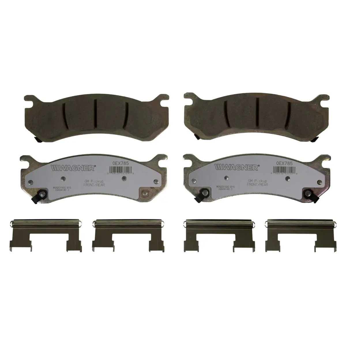 Wagner OEX785 Disc Brake Pad Set Premium Ceramic | Longer Life & Cooler Operation - main product image