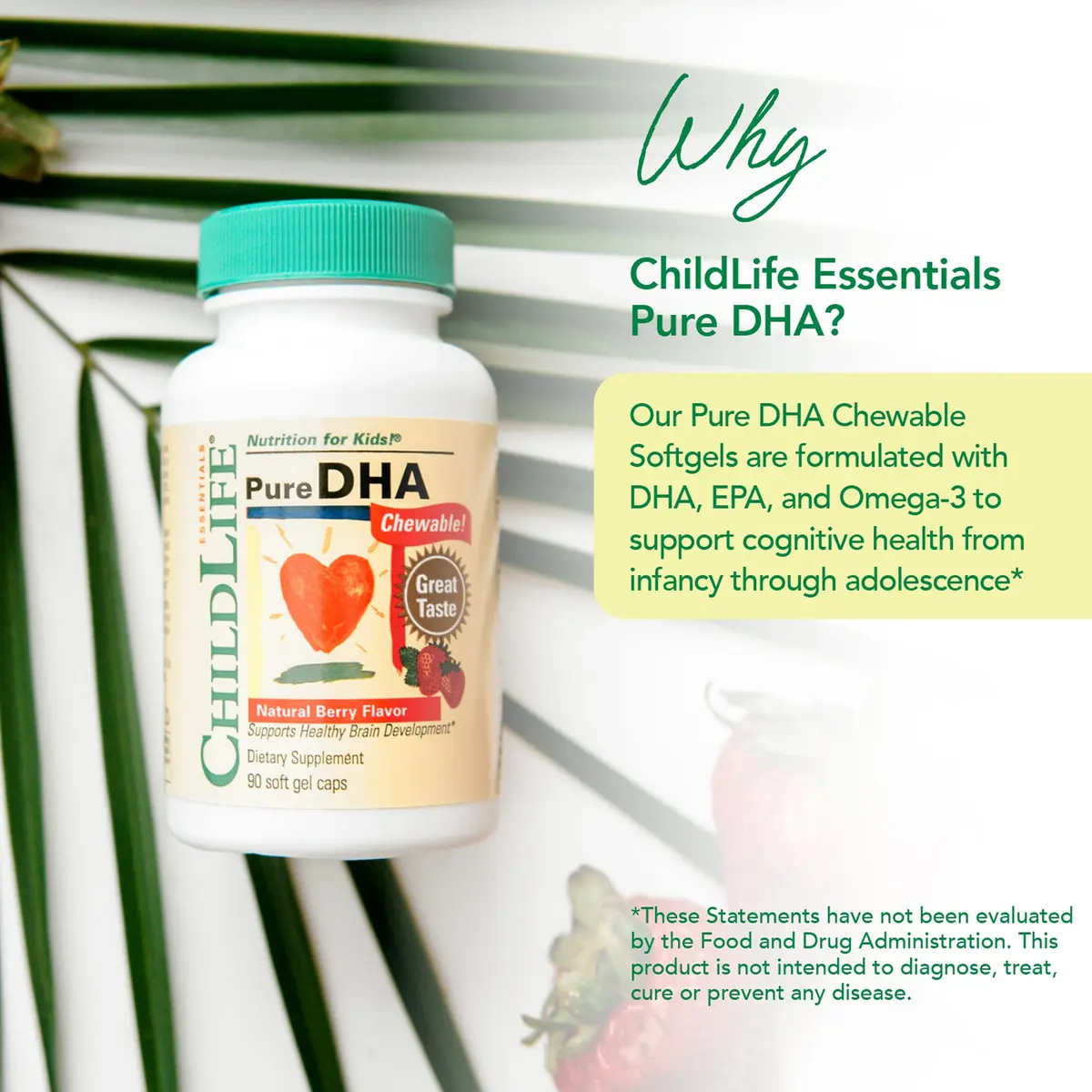 ChildLife Essentials Pure DHA for Kids, Berry, 90 Softgels (Pack of 3) | Supports Brain Growth & Focus - view 3