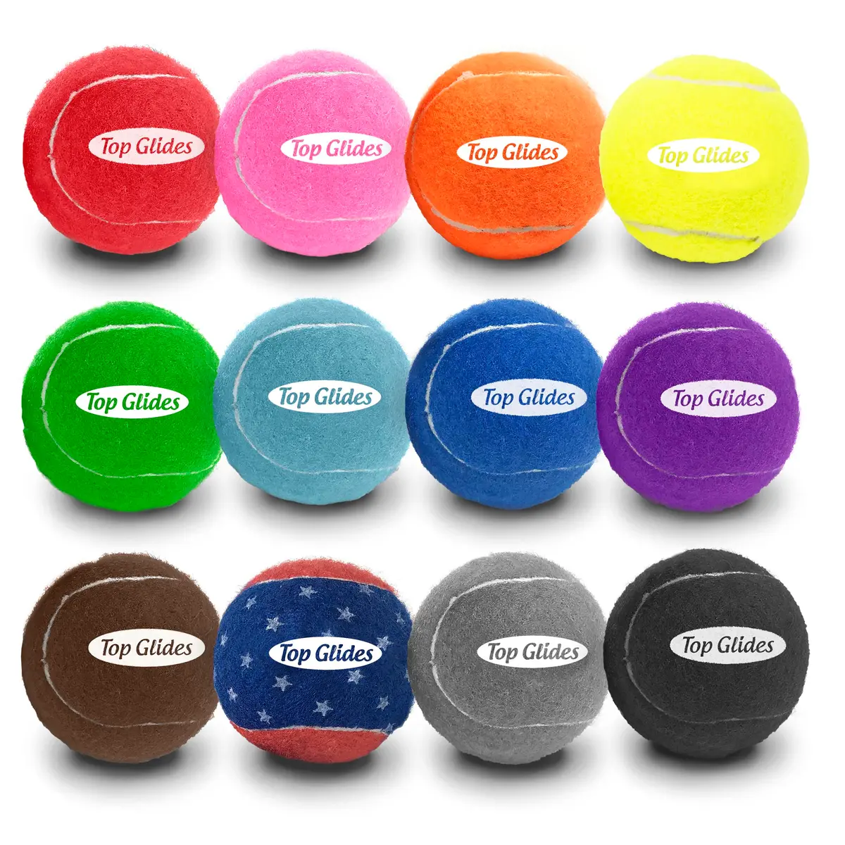 Top Glides Precut Walker Tennis Ball Glides - Yellow - 2 Pairs | Durable Rubber Replacement for Walkers - view 7