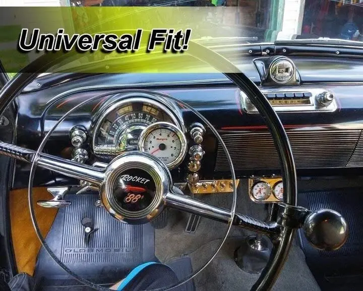 Zento Deals Black Steering Wheel Spinner in India | Universal Fit Power Handle (15 inches) - view 5