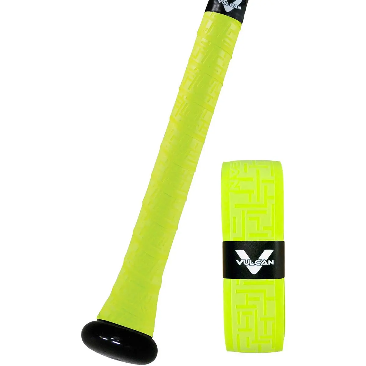 Vulcan 1.75mm Bat Grip for Baseball & Softball | Optic Yellow | 1.75mm (Standard) - main product image