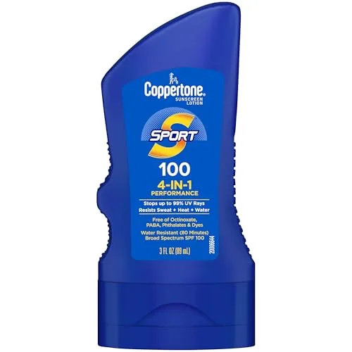 Coppertone Sport SPF 100 Broad Spectrum Sunscreen Lotion (3 Fl Oz / 88 ml) | High-Performance Sun Protection for Active Lifestyles - main product image