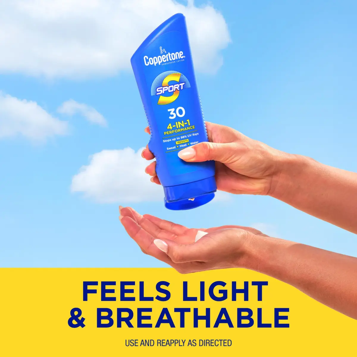 Coppertone Sport SPF 30 Lotion, Water Resistant Sunscreen, 7 Fl Oz (198 ml) | Protects Against 98% of UV Rays - view 7