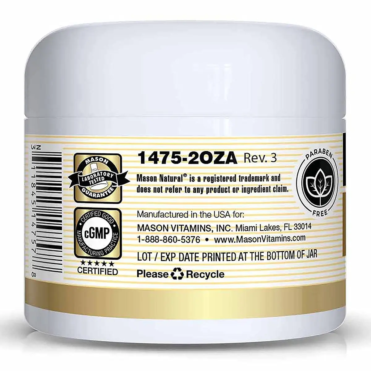 MASON NATURAL Collagen Skin Cream 2 OZ | Anti Aging Moisturizer with Pear Scent for Mature Skin - view 3