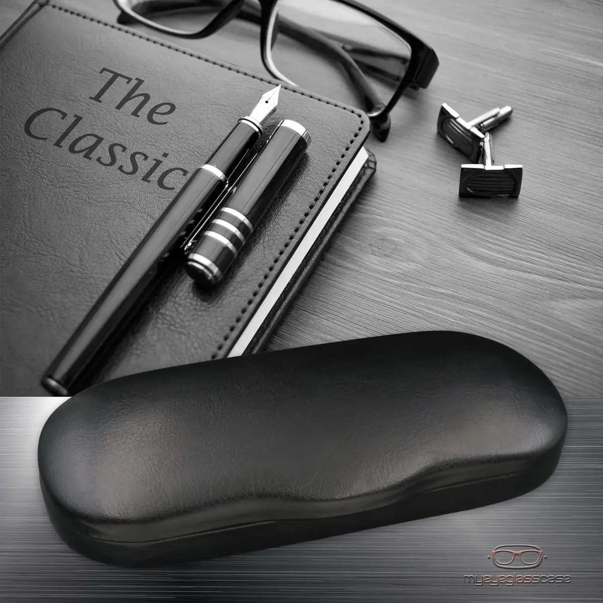 MyEyeglassCase Glasses Case Hard Shell for Small - Medium Frames | Stylish & Protective - view 2