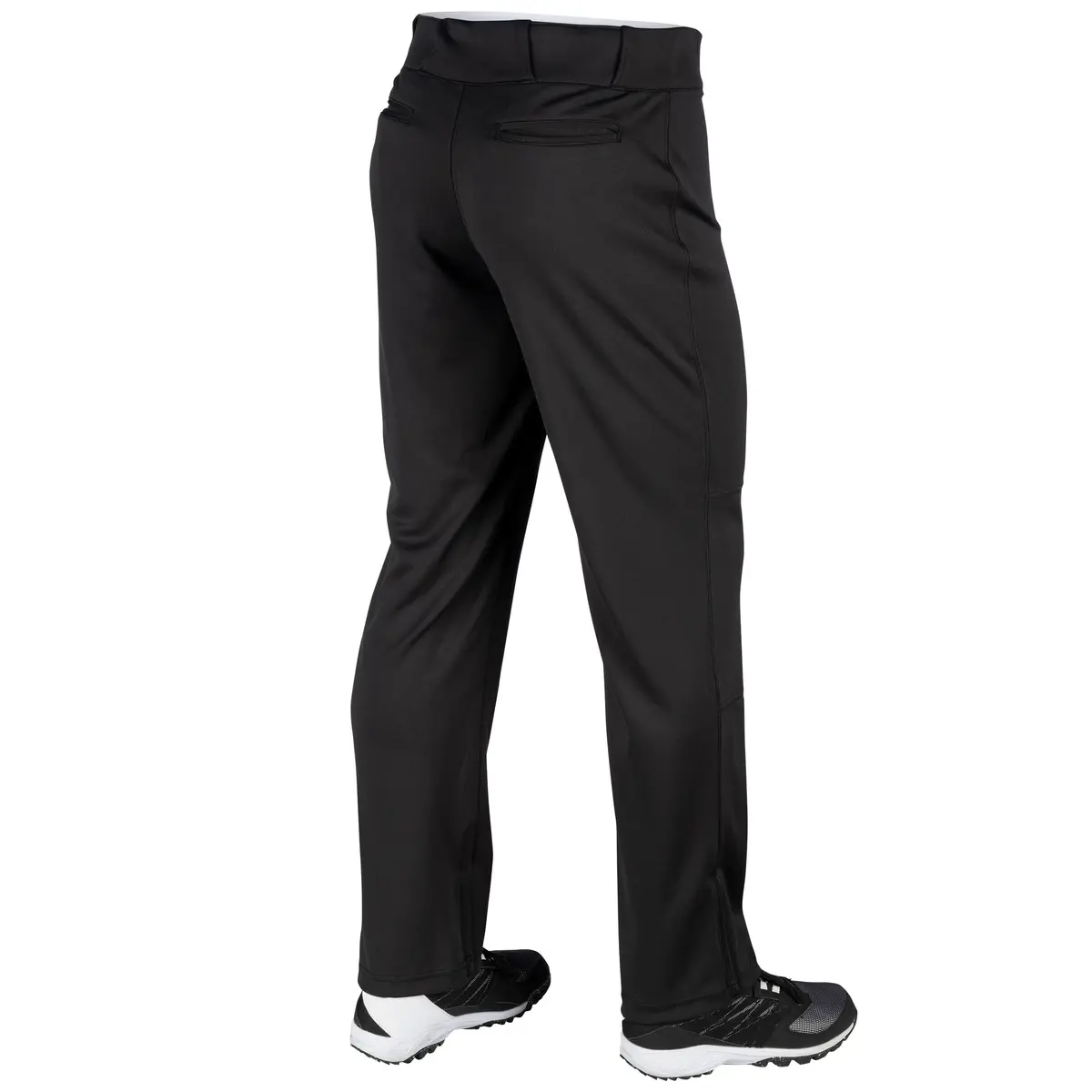 Champro Adult Triple Crown OB Open-Bottom Loose-Fit Baseball Pant in Solid Color with Adjustable Inseam and Reinforced Sliding Areas, Black, Large - view 2