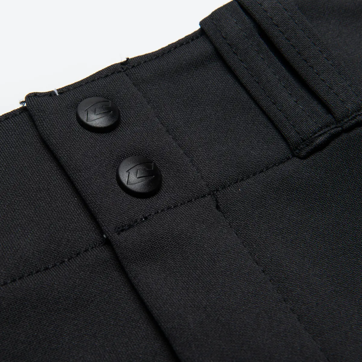 Champro Adult Triple Crown OB Open-Bottom Loose-Fit Baseball Pant in Solid Color with Adjustable Inseam and Reinforced Sliding Areas, Black, Large - view 3