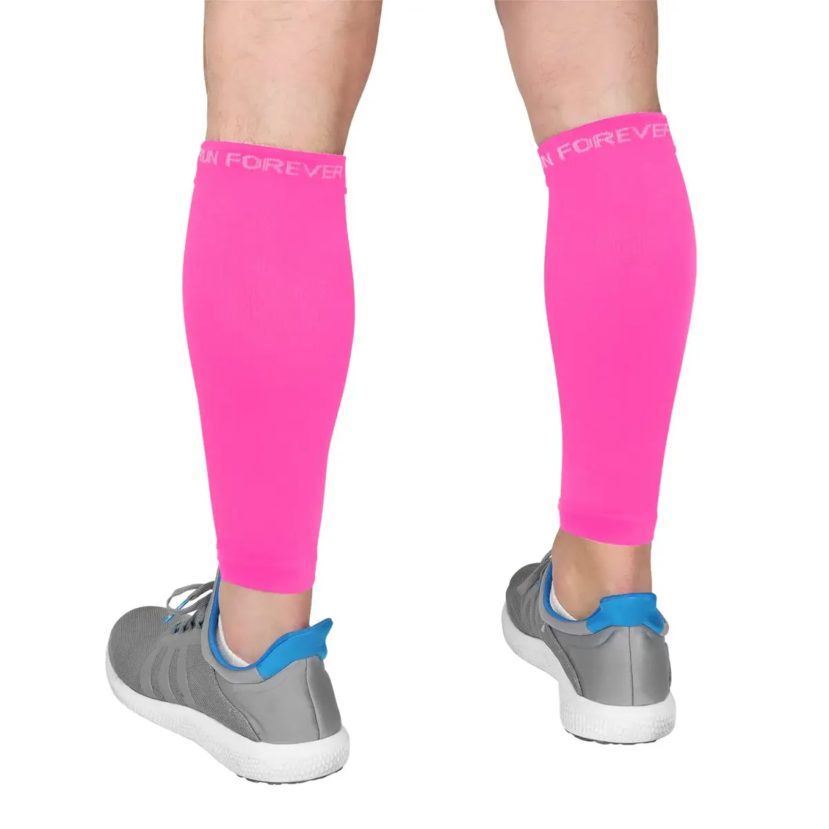 Run Forever Calf Compression Sleeve Small Pink | 20-30mmHg Graduated Compression for Pain Relief & Recovery - main product image