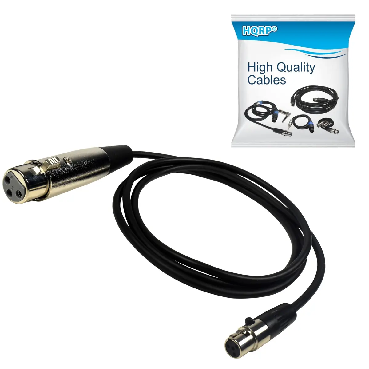 HQRP 4-Pin Mini TA4F to XLR Female Microphone Adapter Cable 1.2m (4ft) | Balanced Audio for Shure Wireless Systems - main product image