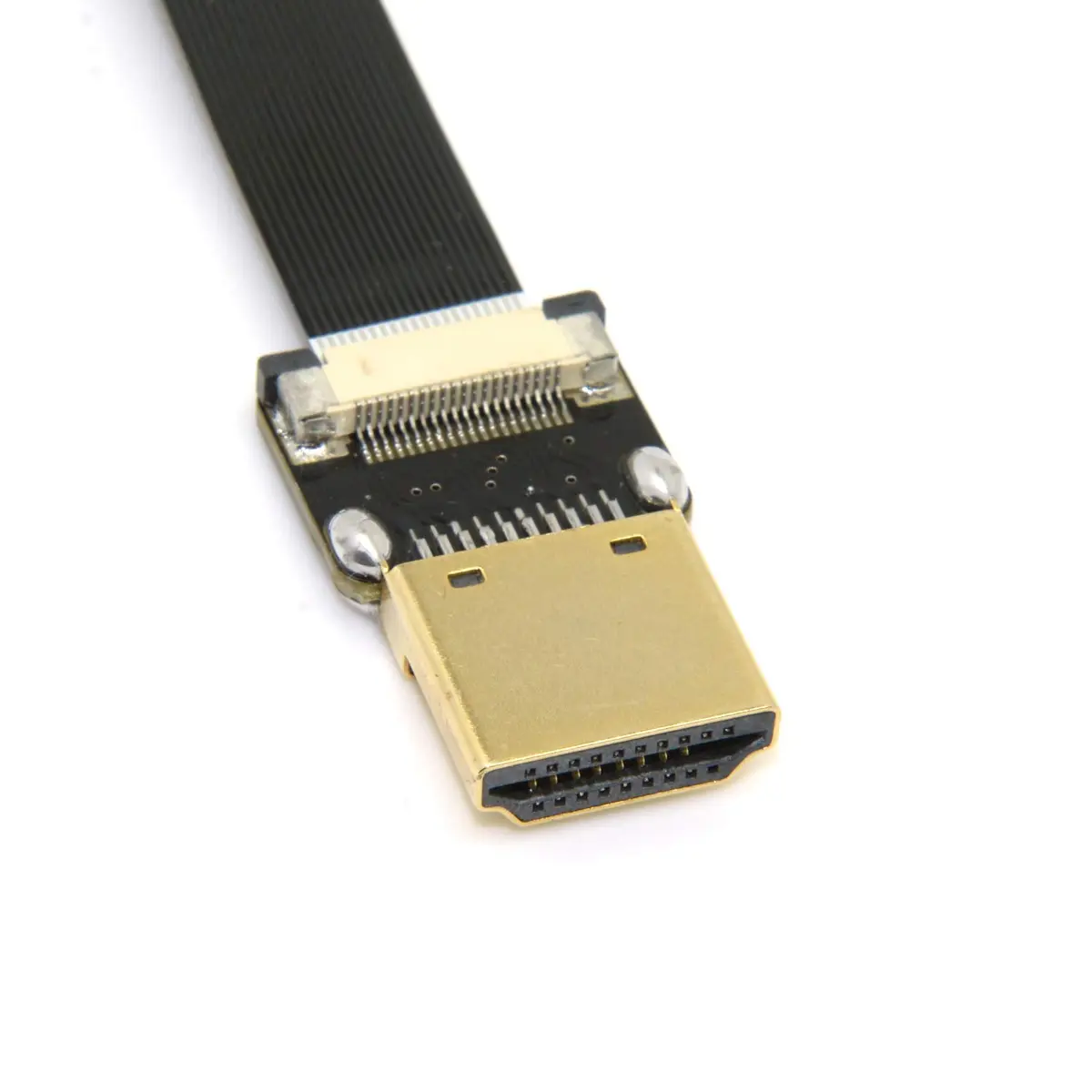 cablecc 90 Degree Down Angled Mini HDMI to HDMI FPC Flat Cable 50cm (1.6ft) | Soft & Flexible for Aerial Photography Drones - view 5