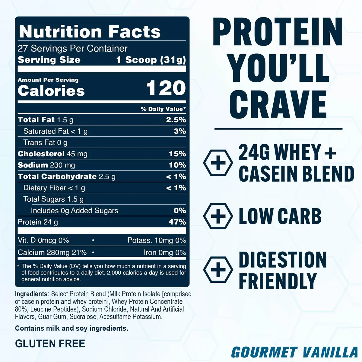 PEScience Select Protein Powder, Gourmet Vanilla, 27 Servings | Premium Milk Protein Blend for Lean Muscle - view 5