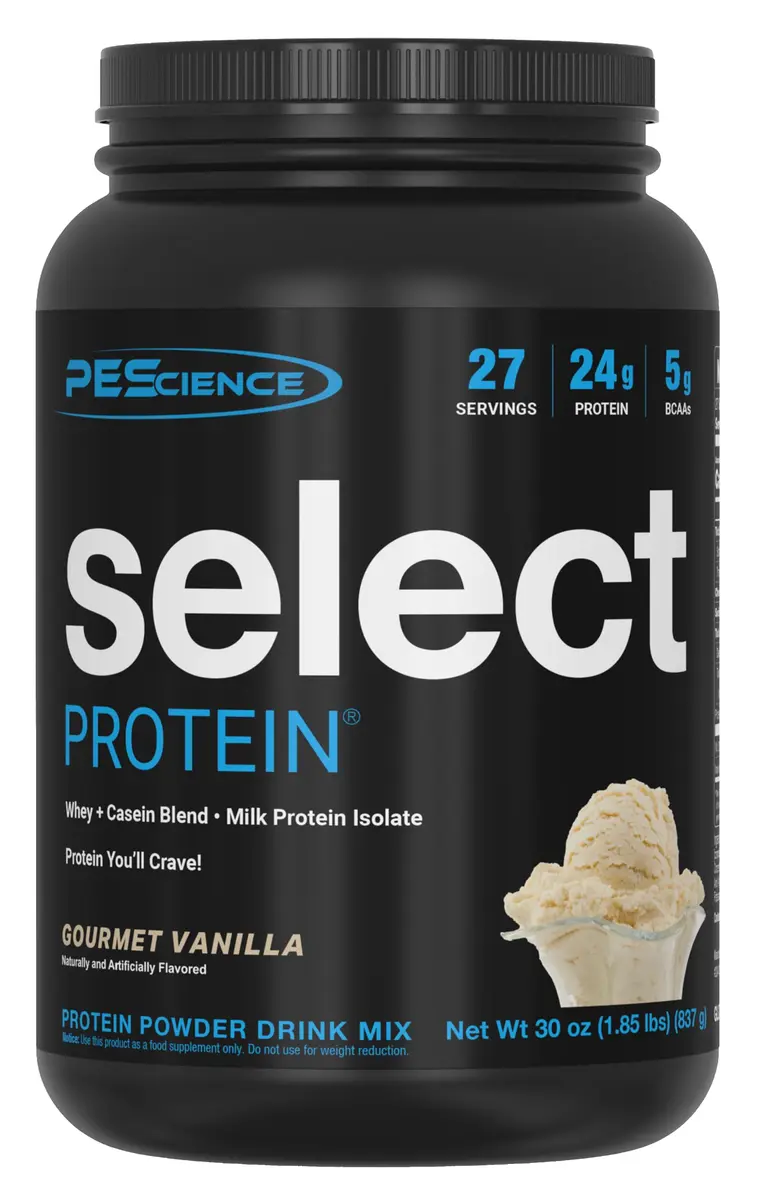 PEScience Select Protein Powder, Gourmet Vanilla, 27 Servings | Premium Milk Protein Blend for Lean Muscle - main product image
