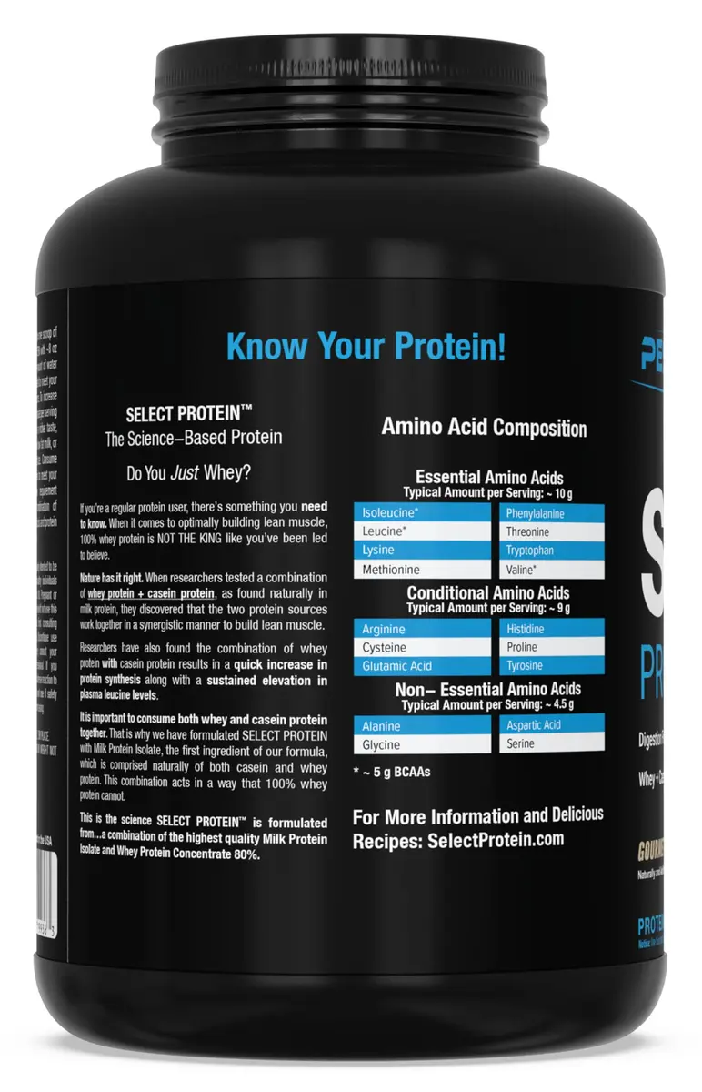 PEScience Select Protein Powder, Gourmet Vanilla, 55 Servings | High-Quality Milk & Casein Blend - view 8