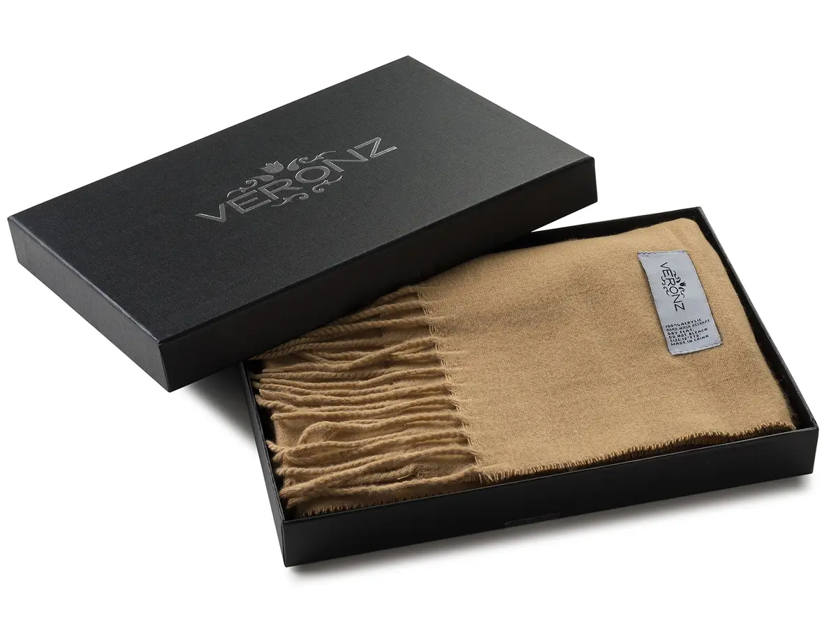VERONZ Classic Cashmere Feel Winter Scarf 71" x 12" | Luxurious Style for Women & Men - view 2