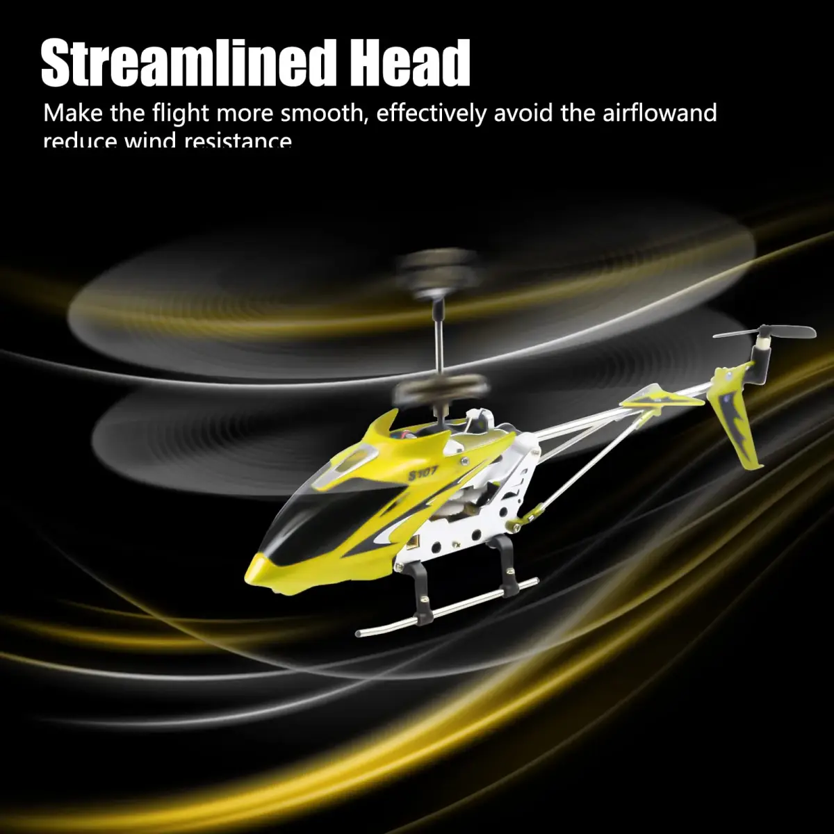 Cheerwing S107/S107G Phantom Mini RC Helicopter 42.7cm (16.8 inches) | 3-Channel with Gyro for Stable Flight - view 4