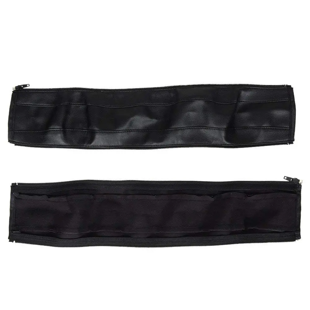 ROMIRUS PU Leather Handle Sleeve Cover for Babyzen YOYO2/YOYO+ Strollers, Black | Protects Original Handle - view 3
