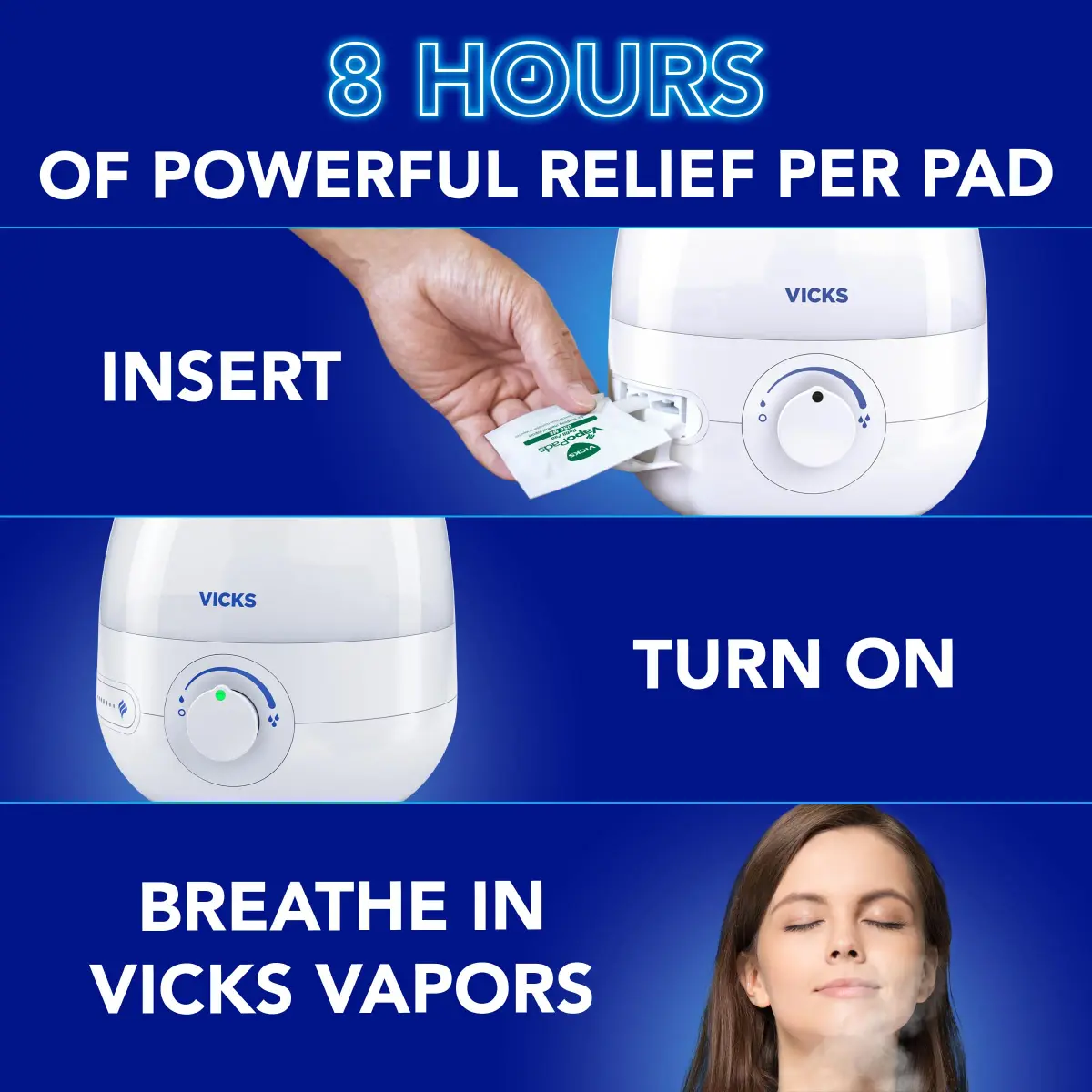 Vicks VapoPads Original Menthol Formula 20-Pack | Soothing Scent Pads for Congestion Relief - view 5