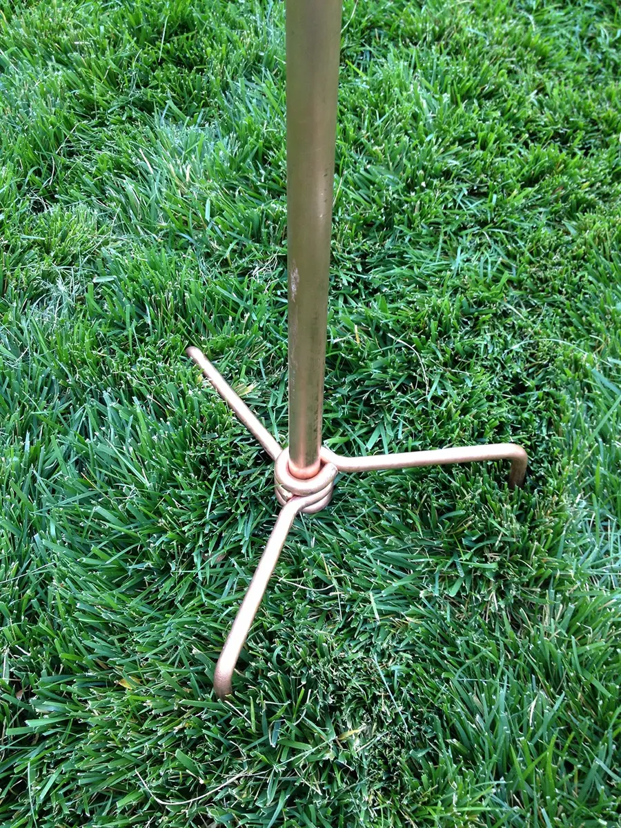 Stanwood Wind Sculpture Kinetic Dual Helix Copper | Heavy Duty Weatherproof Garden Art (7.5 ft) - view 5