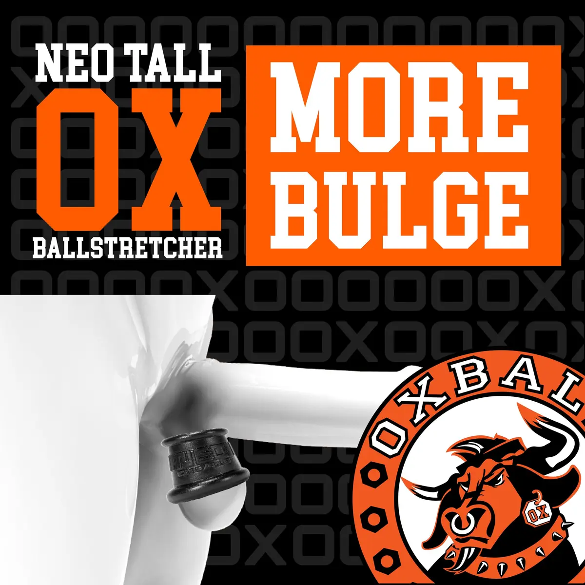 Oxballs NEO Tall Super-Stretchy Silicone Ball Stretcher Ring for Men - Black - view 2