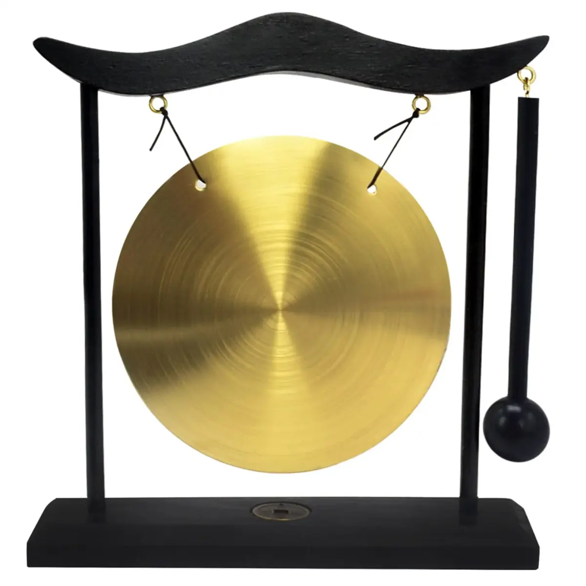 fengshuisale Zen Art Brass Desktop Gong H1303 19cm (7.5in) | Authentic Import for India - view 6