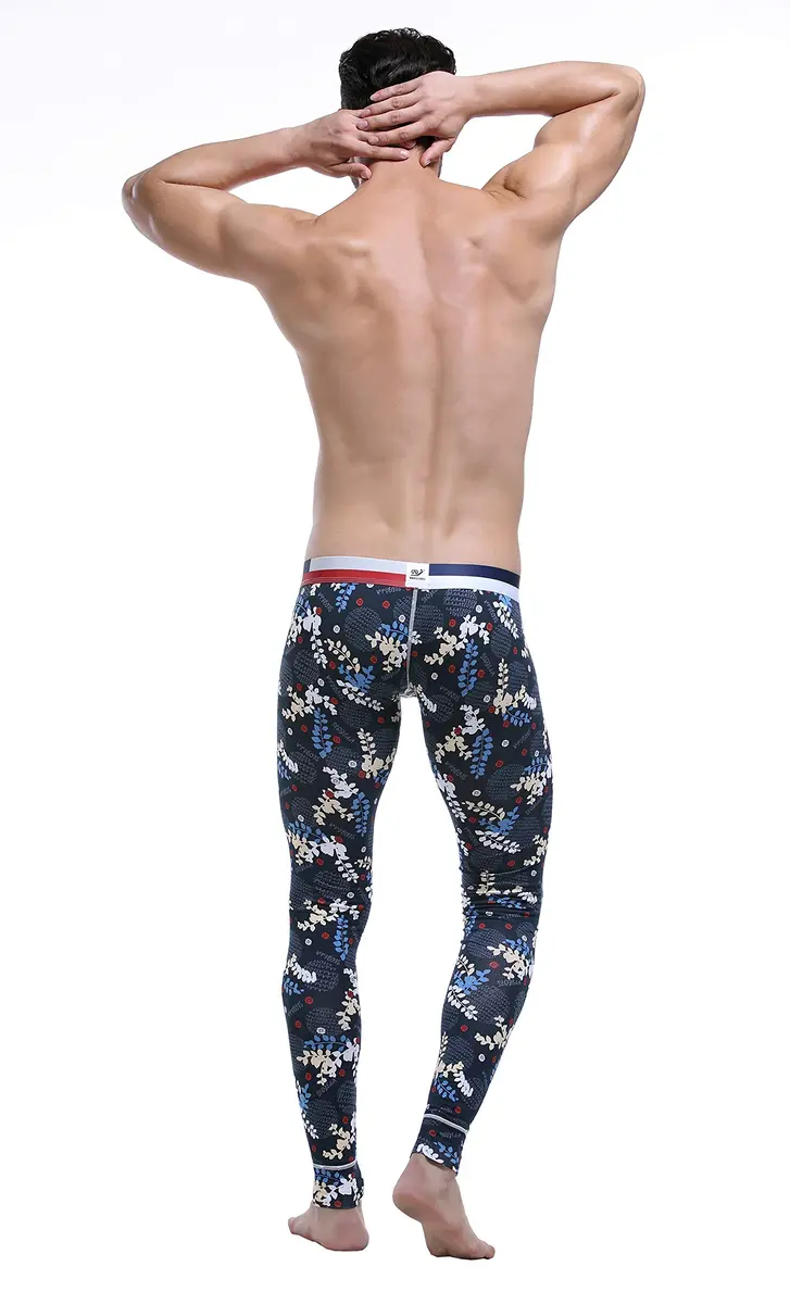 ARCITON Men's Low Rise Leggings Long Johns Thermal Pant | Skinny, Breathable, Quick Dry, Body Contouring Fit - view 6