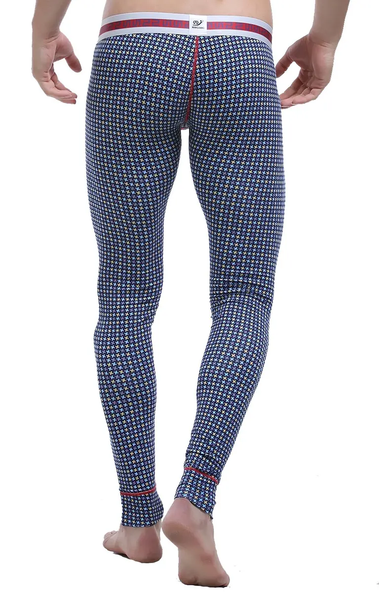ARCITON Men's Low Rise Leggings Long Johns Thermal Pant 30-32 in Waist | Breathable, Body Contouring Fit (70-120 chars) - view 2