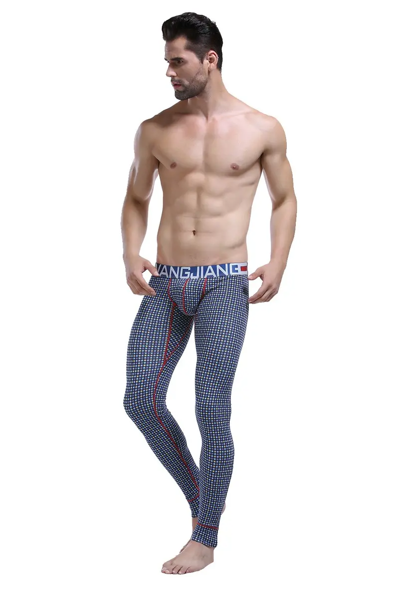ARCITON Men's Low Rise Leggings Long Johns Thermal Pant 30-32 in Waist | Breathable, Body Contouring Fit (70-120 chars) - view 3
