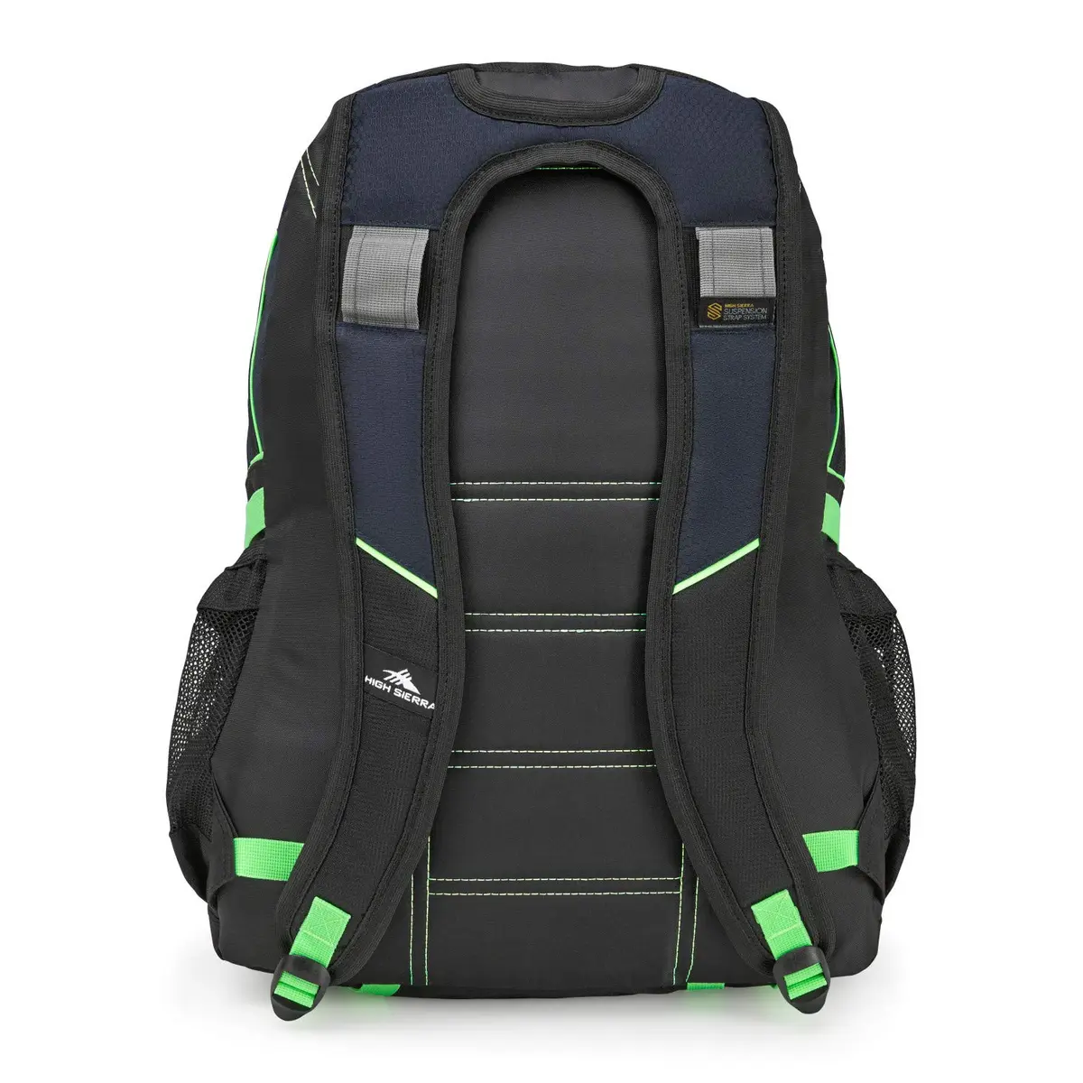 High Sierra Loop Backpack, Travel or Work Bookbag with Tablet Sleeve, One Size, Midnight Blue/Black/Lime - view 3