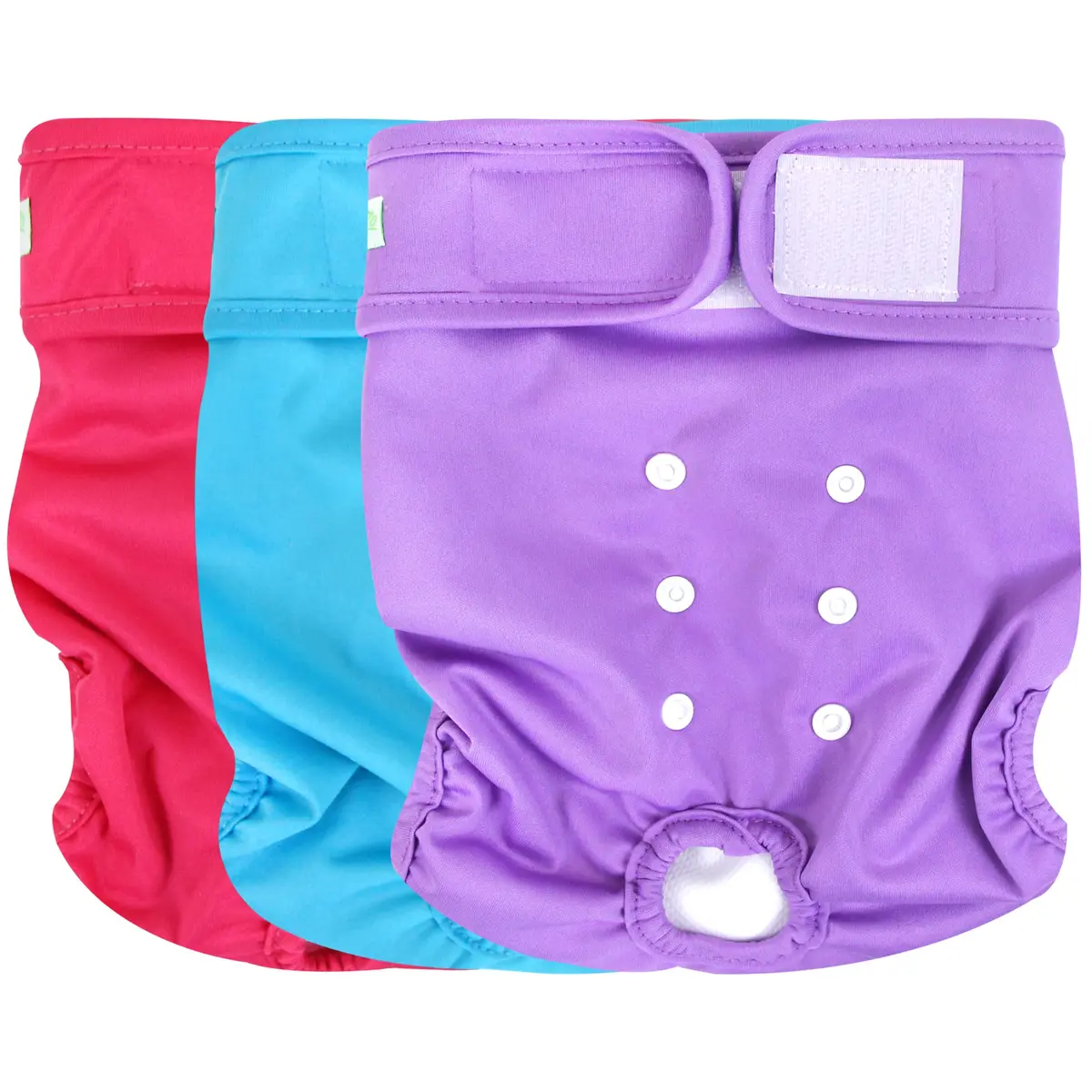 wegreeco Washable Female Dog Diapers Pack of 3 | Large, Extra Large & XX-Large, Reusable & Comfortable (70-120c) - main product image