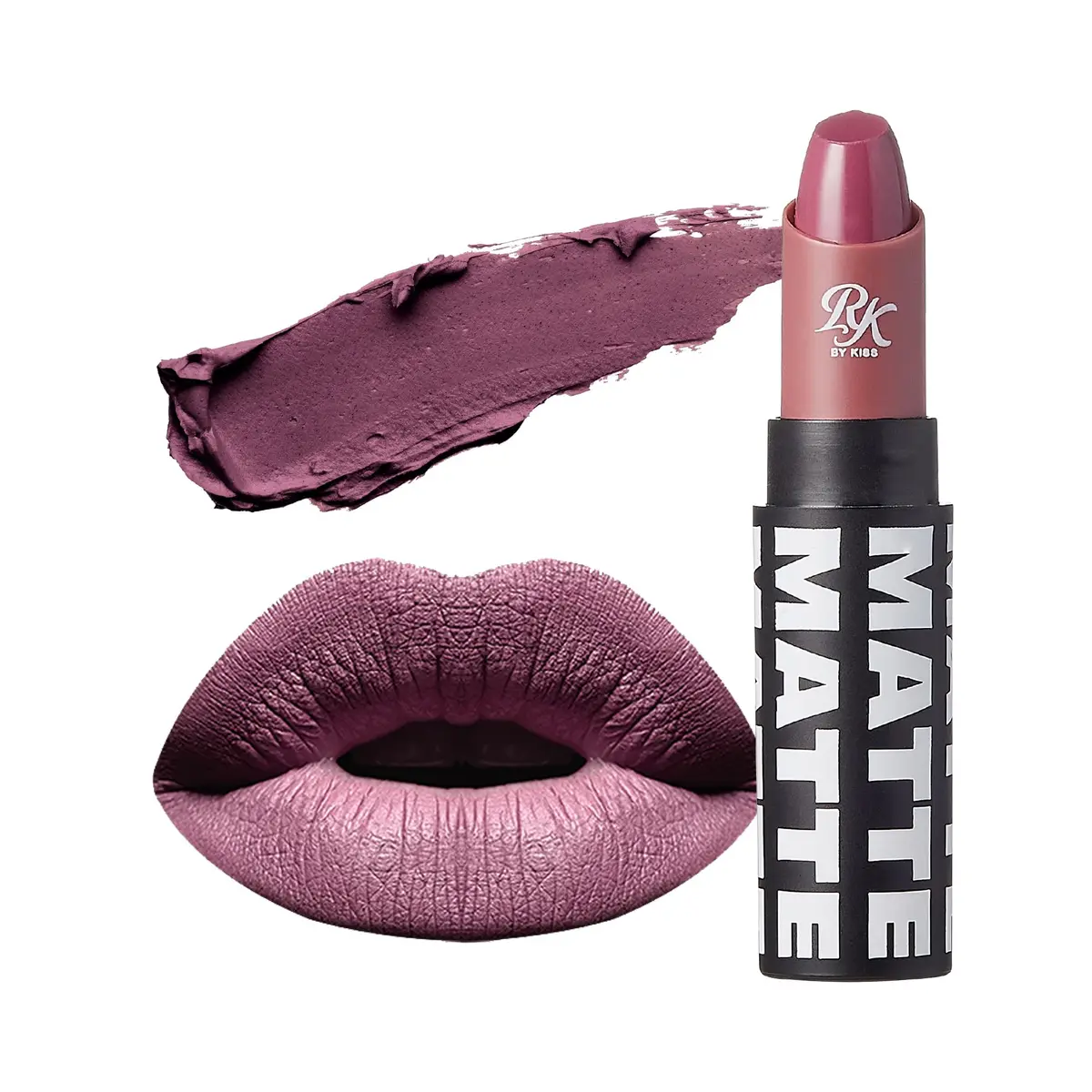 Ruby Kisses Matte Lipstick, Mauve It Shade, 1 Count | Long-Lasting Ultra-Matte Lip Color - main product image
