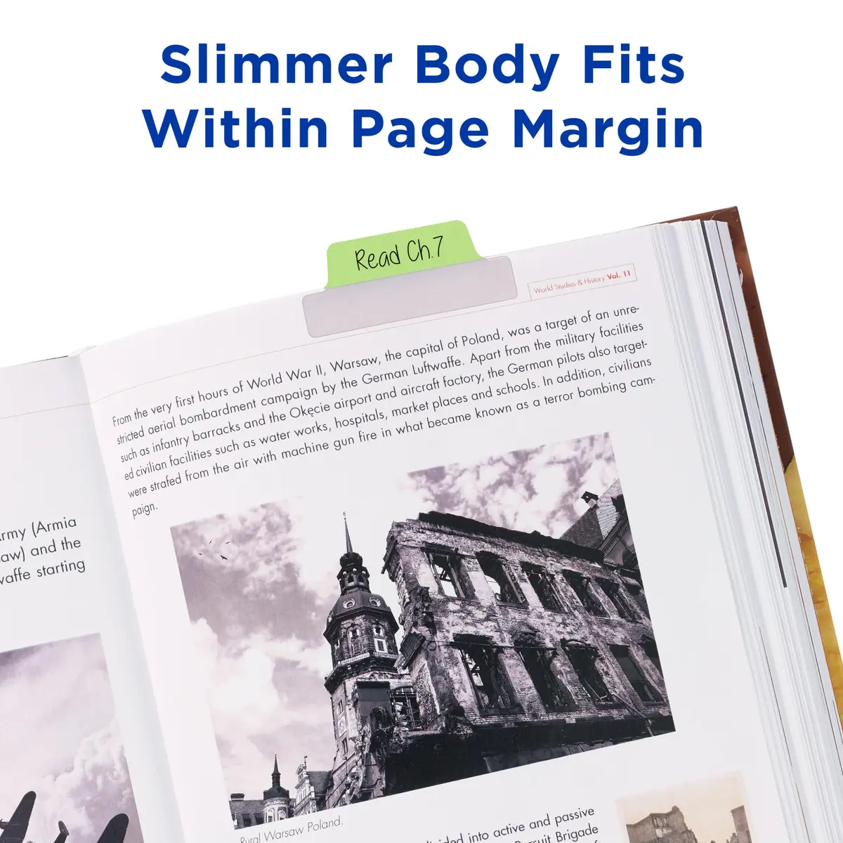 Avery Margin Ultra Tabs® 2.5" x 1" Repositionable Pastel 24 Tabs | Clear Adhesive for Book & Document Marking - view 2