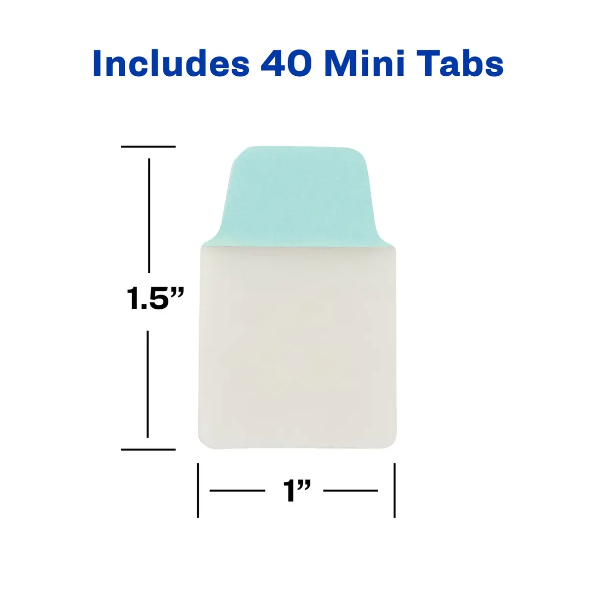Avery Mini Ultra Tabs, 1" x 1.5" Repositionable, 40 Pastel Tabs | Durable, Repositionable Office & School Labels - view 6