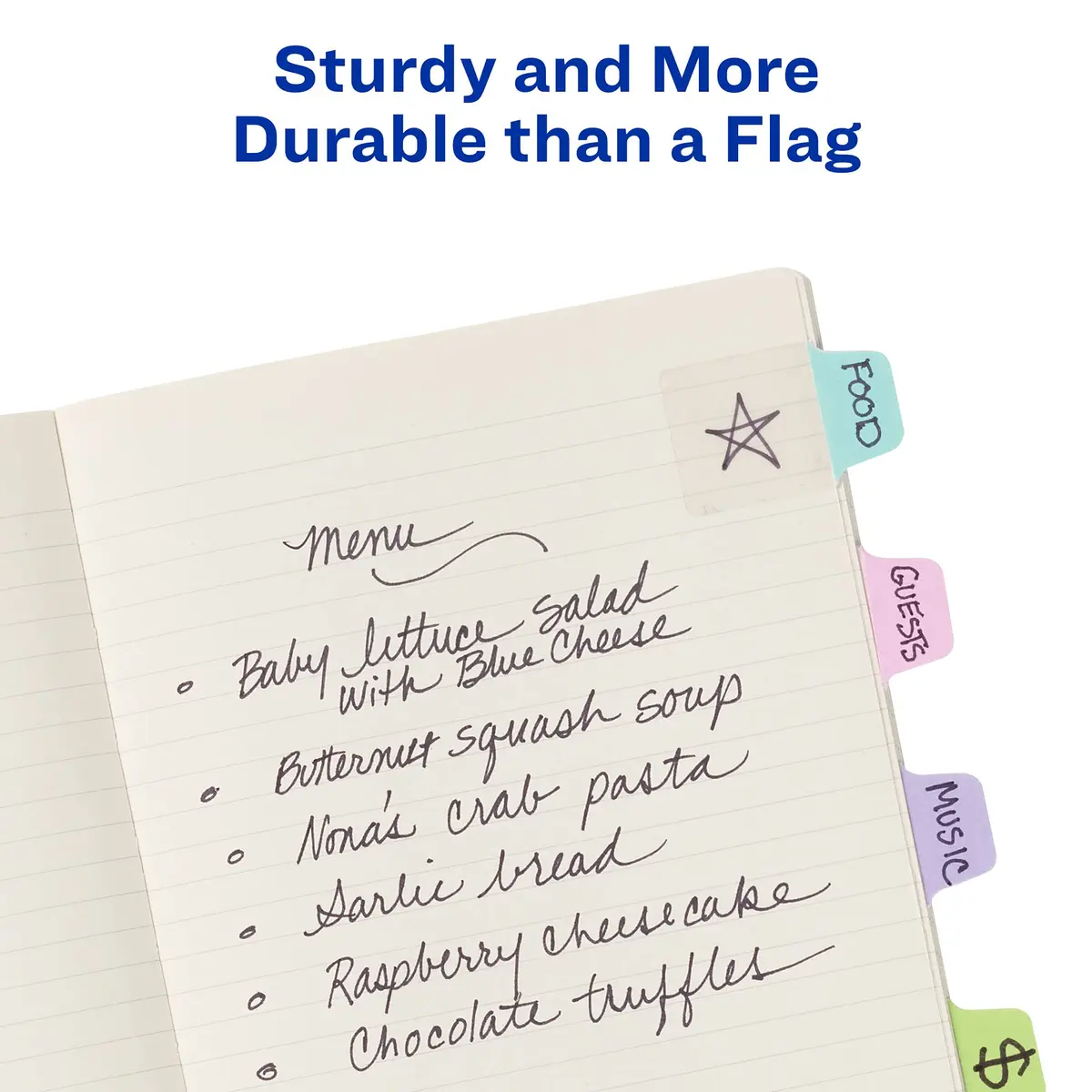 Avery Mini Ultra Tabs, 1" x 1.5" Repositionable, 40 Pastel Tabs | Durable, Repositionable Office & School Labels - view 2
