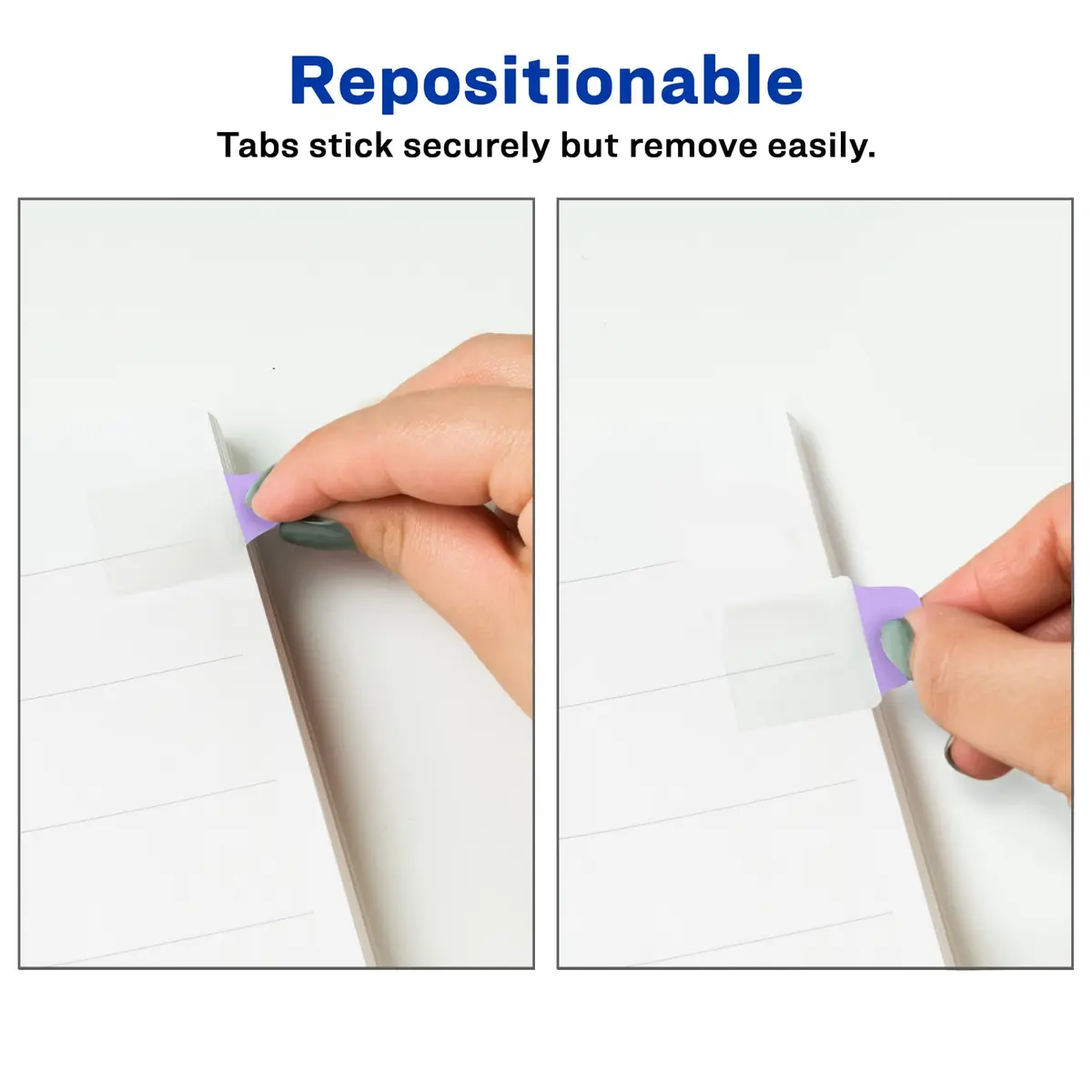 Avery Mini Ultra Tabs, 1" x 1.5" Repositionable, 40 Pastel Tabs | Durable, Repositionable Office & School Labels - view 3