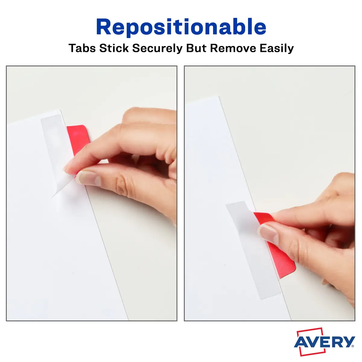 Avery Margin Ultra Tabs, 2.5" x 1" | Repositionable, 24 Tabs, Assorted Colors, Paper & Plastic - view 3