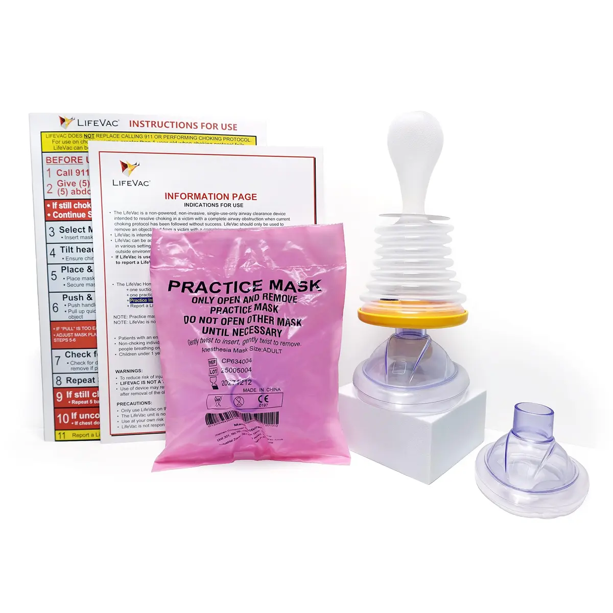 LifeVac Home Kit - Portable Suction Rescue Device for Kids & Adults | Airway Clearance Emergency Tool - main product image