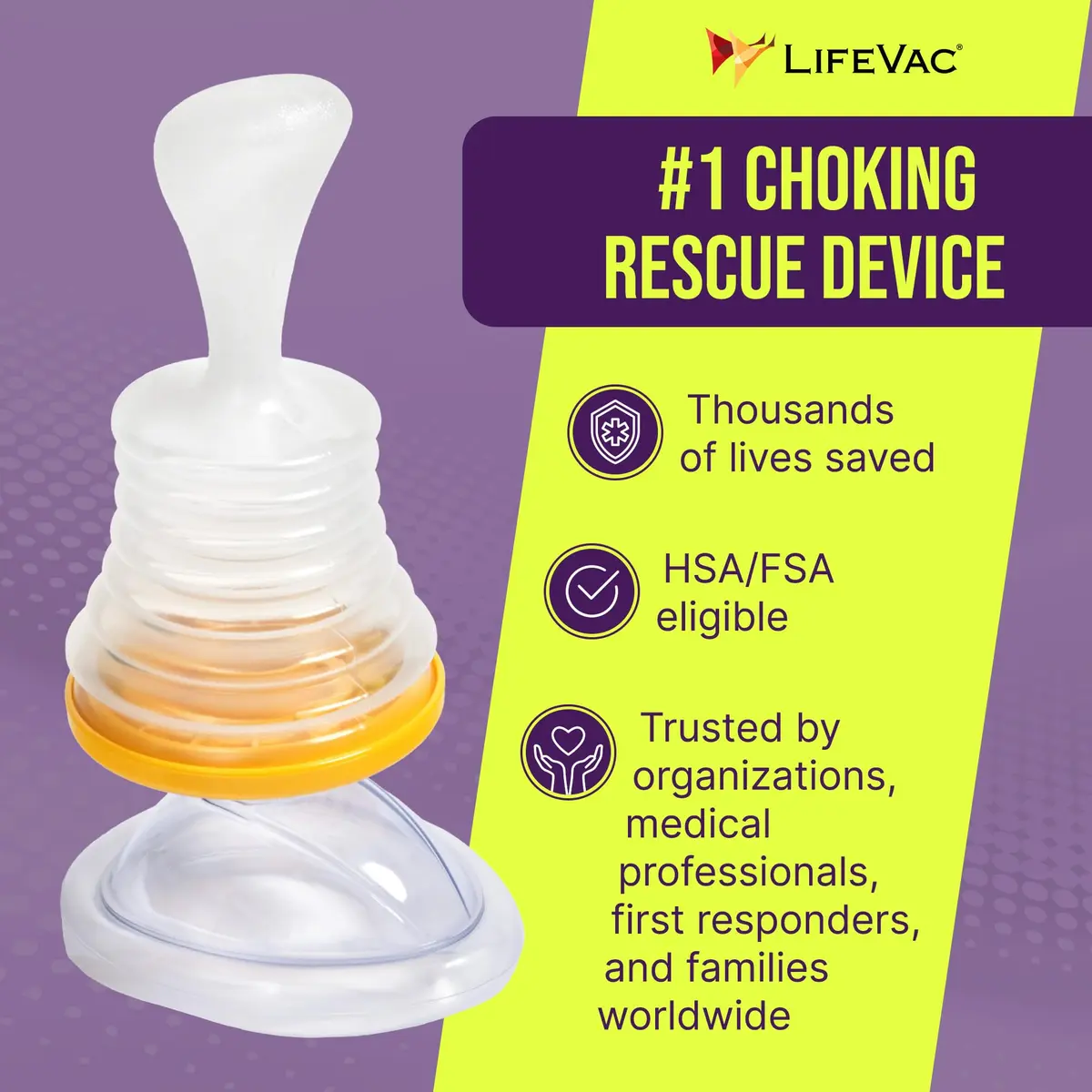 LifeVac Home Kit - Portable Suction Rescue Device for Kids & Adults | Airway Clearance Emergency Tool - view 3