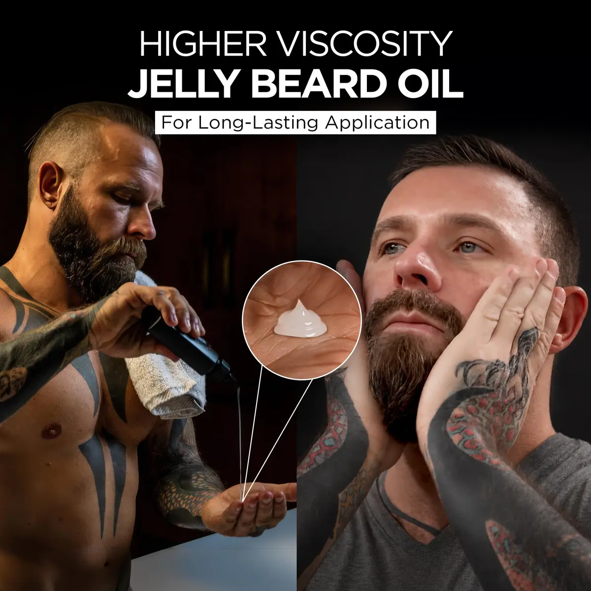 Bossman Jelly Beard Oil Magic Scent 118ml (4 Fl Oz) | Thicker Formula for Fuller, Healthier Beard - view 3