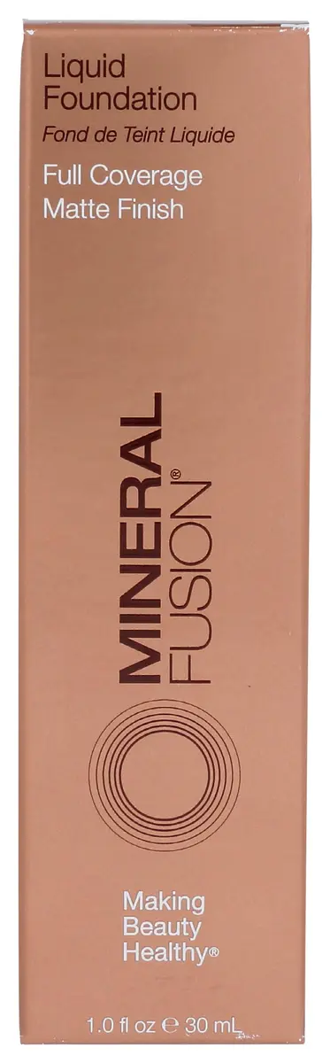 Mineral Fusion Full Coverage Foundation Deep 1 30ml (1 fl. oz) | Lightweight Matte Finish for Tan to Deep Complexions - main product image