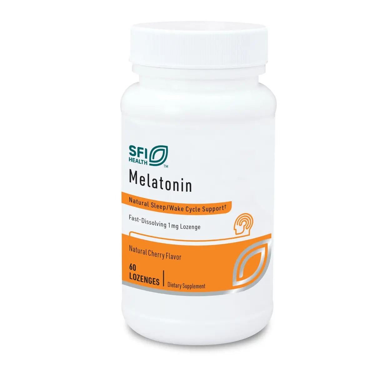 SFI Health Melatonin Lozenge 60 Dissolvable Tablets | Fast-Acting Sleep Support Cherry Flavor - main product image