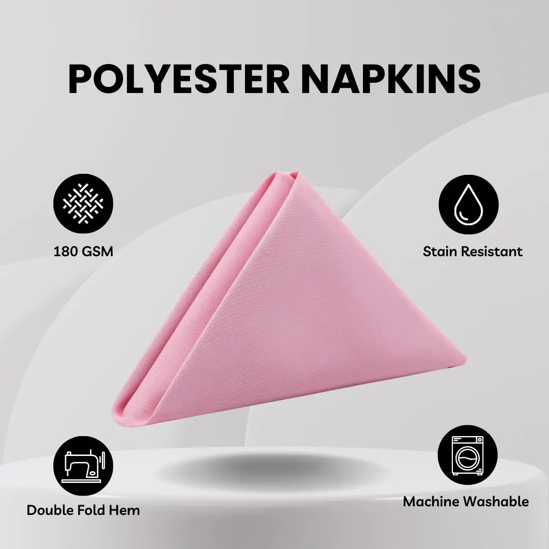 Your Chair Covers Cloth Polyester Napkins 20" x 20" | Elegant Wedding & Event Decor - view 2